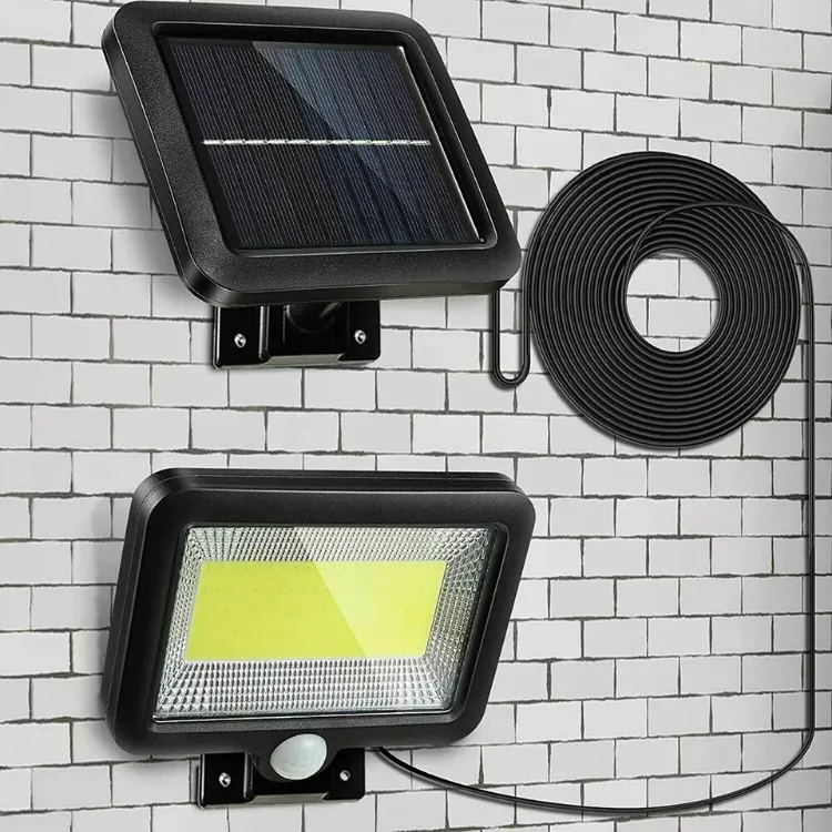 Picture of 100-LED Solar Powered PIR Motion Sensor Outdoor Security Light – Waterproof Wall Floodlight for Garden & Driveway