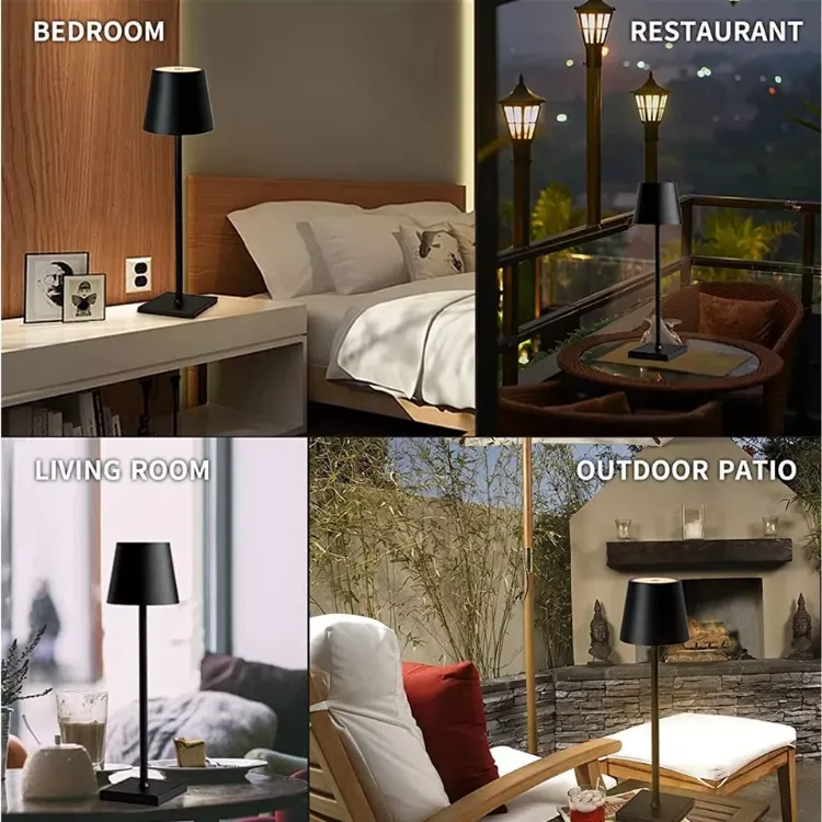 Picture of Cordless Lamp Rechargeable Table Lamp LED Dimmable Lamp Night Light Decor UK