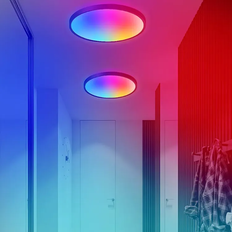 Picture of Smart Modern LED Ceiling Light RGB Dimmable Lamp Bedroom Bluetooth Tuya Remote