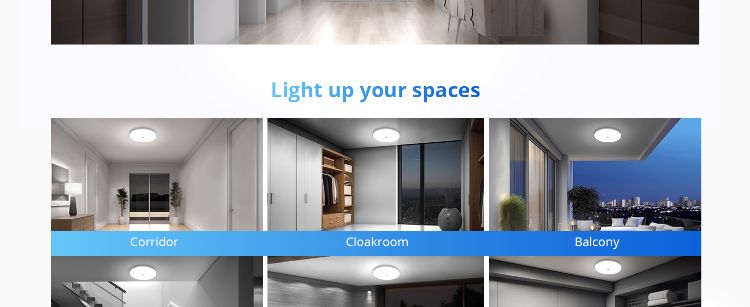 Picture of LED Ceiling Light PIR Motion Sensor Light Bathroom Kitchen Living Room Wall Lamp