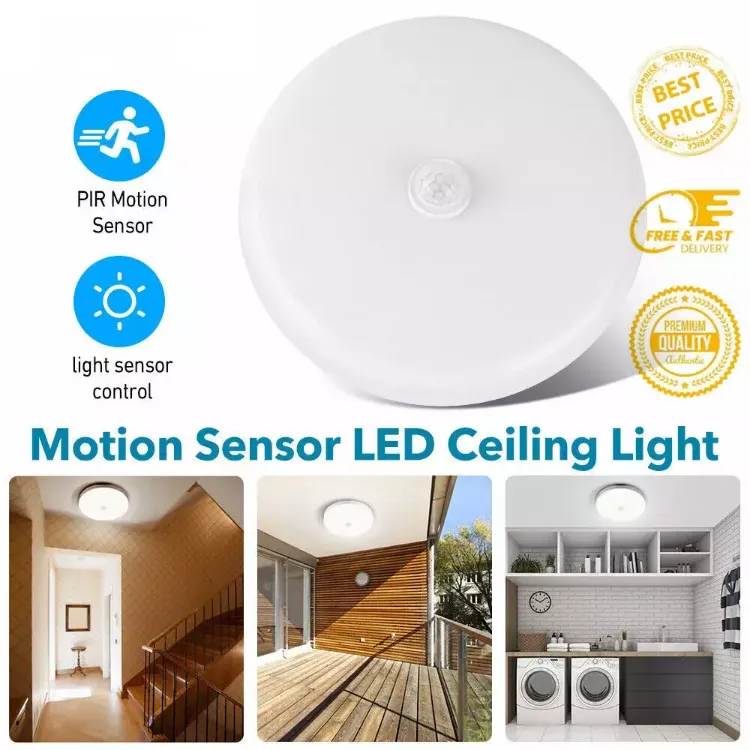 Picture of LED Ceiling Light PIR Motion Sensor Light Bathroom Kitchen Living Room Wall Lamp