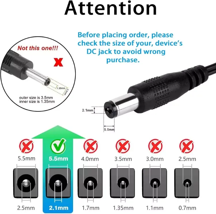 Picture of 12V 1A/2A/3A DC UK Plug Power Supply Adaptor Transformer for LED Strips CCTV UK