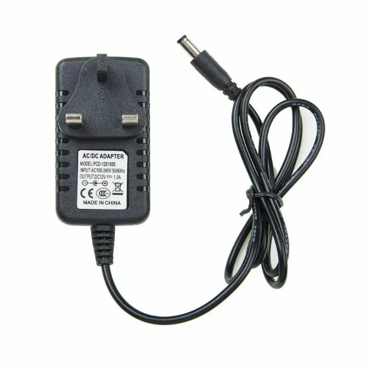 Picture of 12V 1A/2A/3A DC UK Plug Power Supply Adaptor Transformer for LED Strips CCTV UK