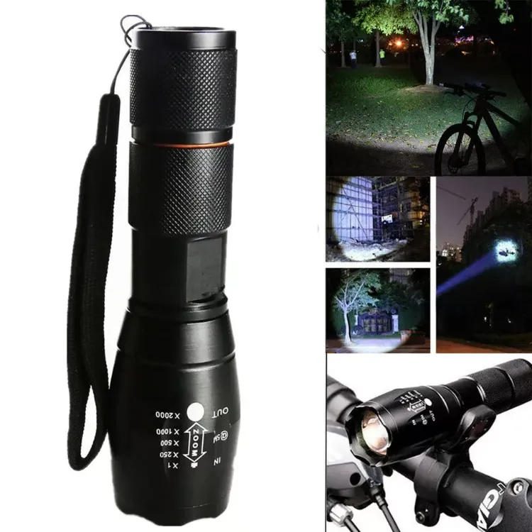 Picture of 2PCS 1200000LM USB Rechargeable LED Flashlight Super Bright Torch Tactical Lamp