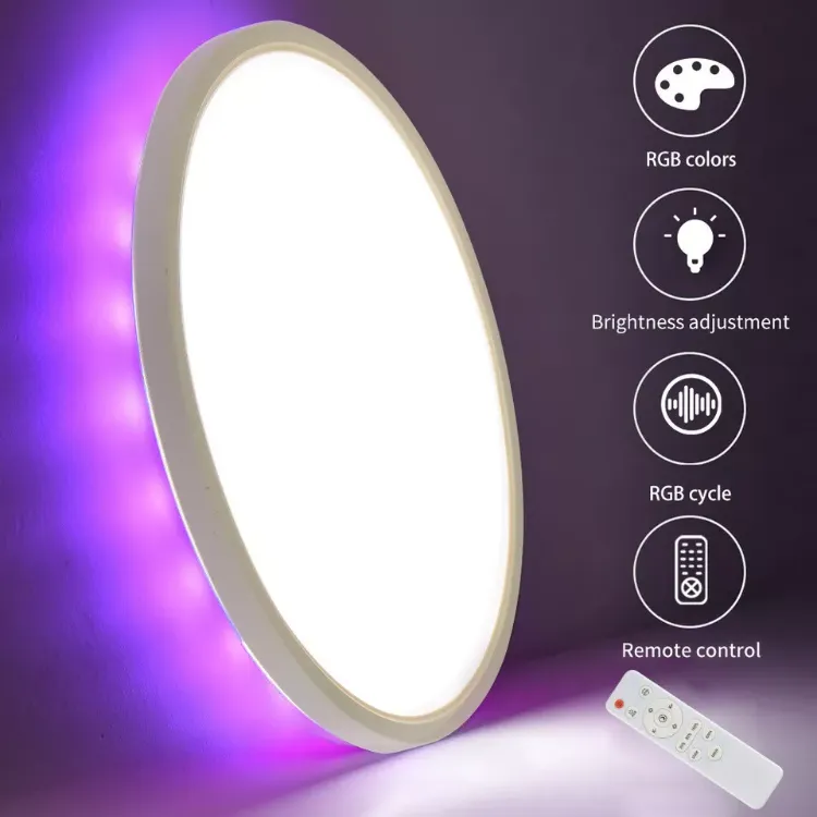 Picture of LED Ceiling Light Round Panel Down Lights Bathroom Kitchen Living Room Wall Lamp