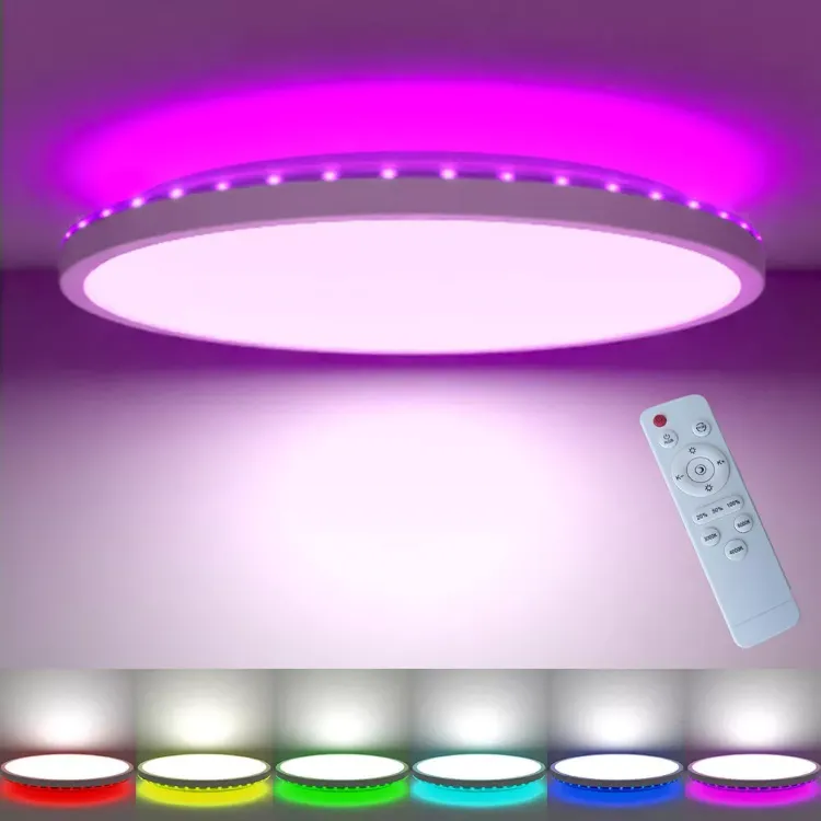 Picture of LED Ceiling Light Round Panel Down Lights Bathroom Kitchen Living Room Wall Lamp