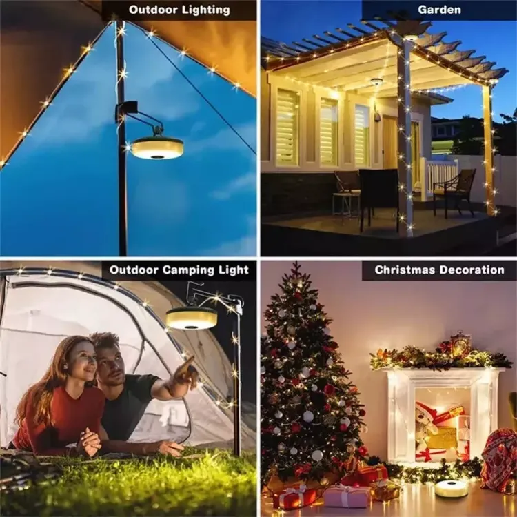 Picture of Camping String Lights Outdoor Waterproof Portable Stowable LED String Light 10M