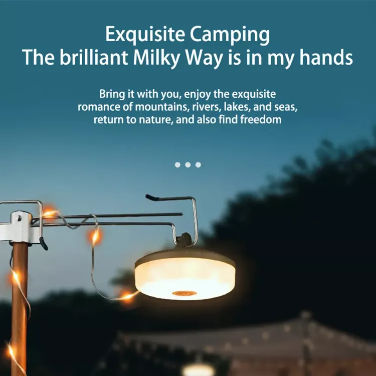 Picture of Camping String Lights Outdoor Waterproof Portable Stowable LED String Light 10M