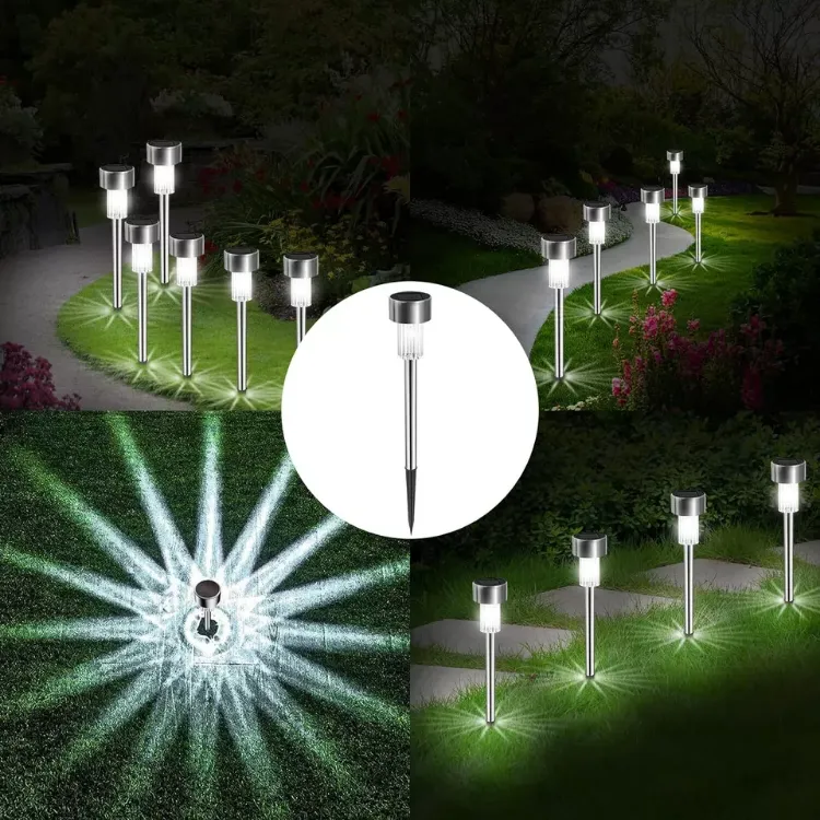 Picture of Solar Lights Outdoor Garden Solar Stake lights Patio Pathway Lighting 10 Pieces