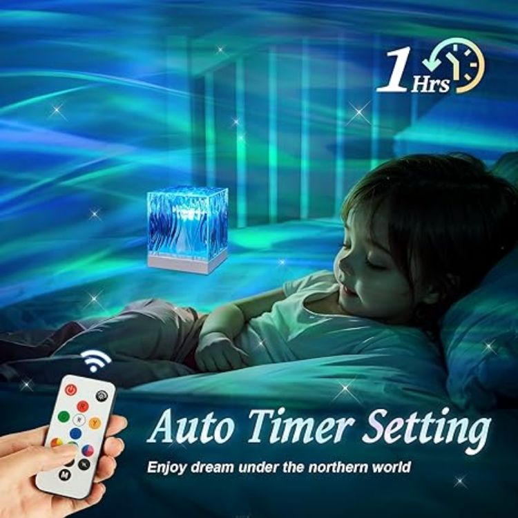 Picture of Galaxy Night Light Projector – 18-Color Sensory Ceiling Lamp with Remote Control & Timer