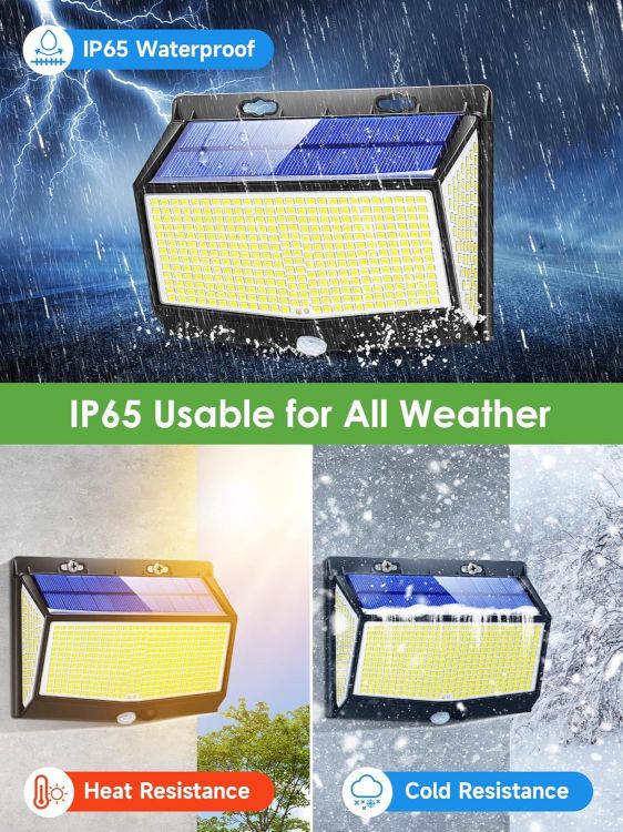 Picture of 468 LED Solar Security Lights Outdoor, 2000LM Super Bright Motion Sensor Garden Lights, 3 Modes Solar Powered Waterproof IP65 Outdoor Lights