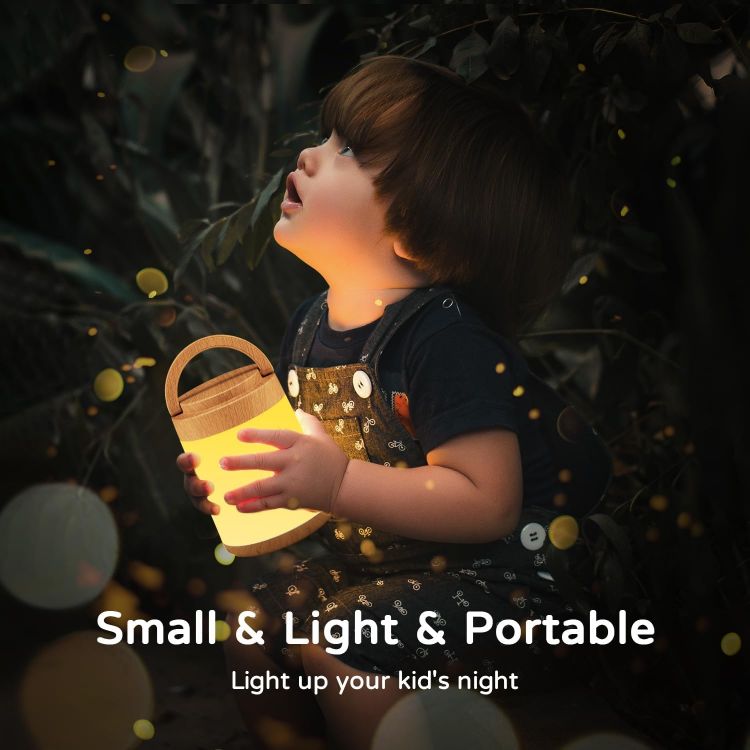 Picture of Baby Night Light with Touch & Remote Control – Dimmable, Rechargeable, 10 Colors, 3 Timer Settings