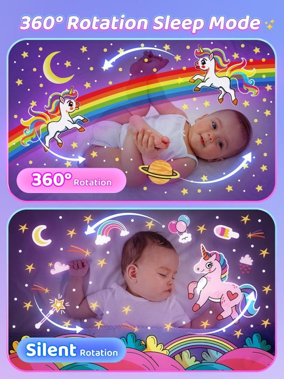 Picture of Night Light for Kids – 15 Films + 10 White Noises Baby Projector Light, Remote-Controlled Kids Night Light, Perfect Baby Girl Gift