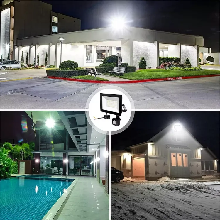 Picture of LED Floodlight with Motion Sensor  20W PIR Outdoor Security Light  Waterproof & Energy Efficient