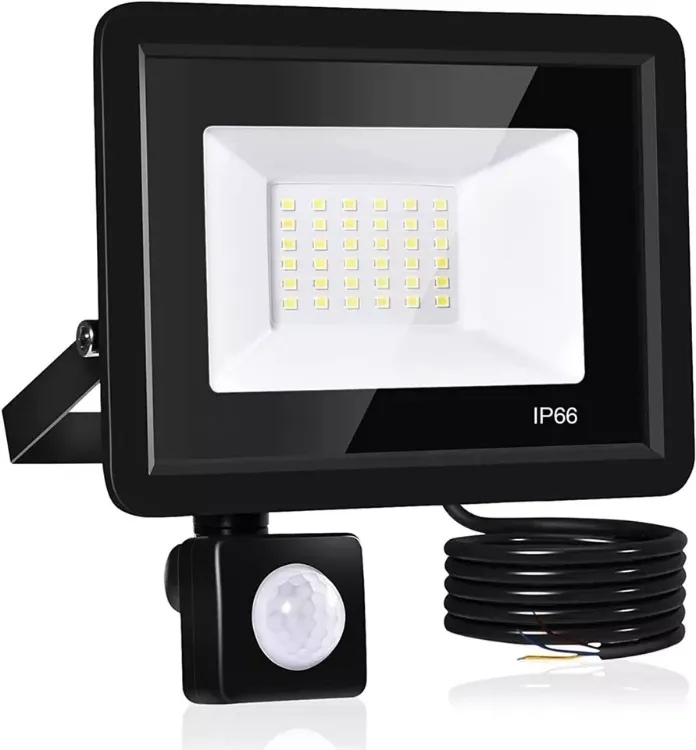 Picture of 100W LED Floodlight with PIR Motion Sensor & Remote IP66 Waterproof Outdoor Security Light for Garden & Driveway