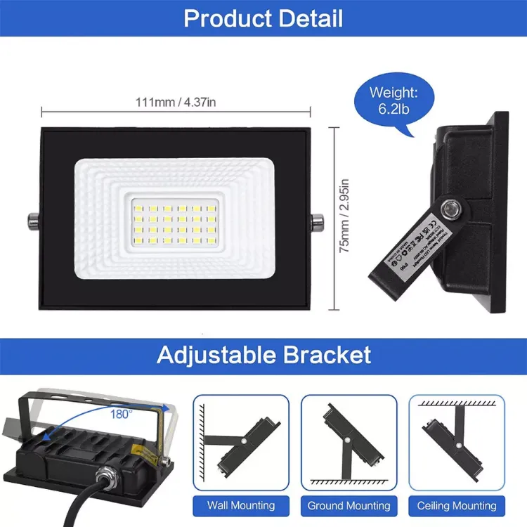 Picture of 10W LED Floodlight Outdoor Security Light IP66 Waterproof Garden Spotlights for Outdoor Use