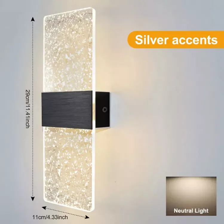 Picture of Modern LED Wall Light Up & Down Indoor Sconce Lamp Stylish Home Lighting Fixture for Bedroom & Living Room