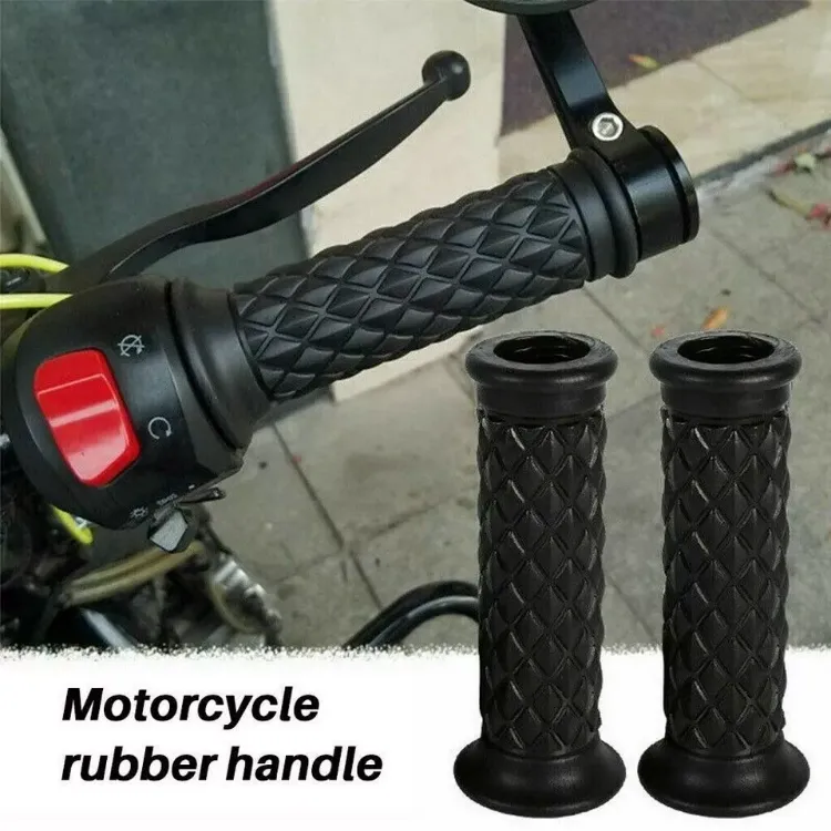 Picture of Universal Motorcycle Handlebar Grips 22mm (7/8) Rubber Hand Grips for Motorbikes & Scooters  Anti-Slip & Comfortable