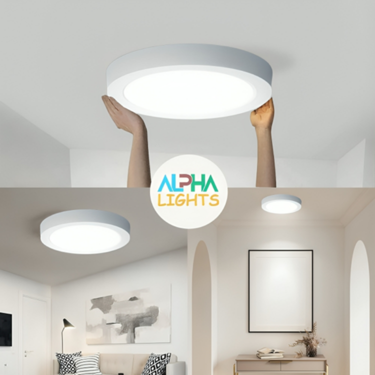 Picture of Bathroom Light 15W 1800LM, Round LED Ceiling Light,  IP44 Angle 120 for Bedroom Kitchen Living Room Bathroom Dining Room Hallway