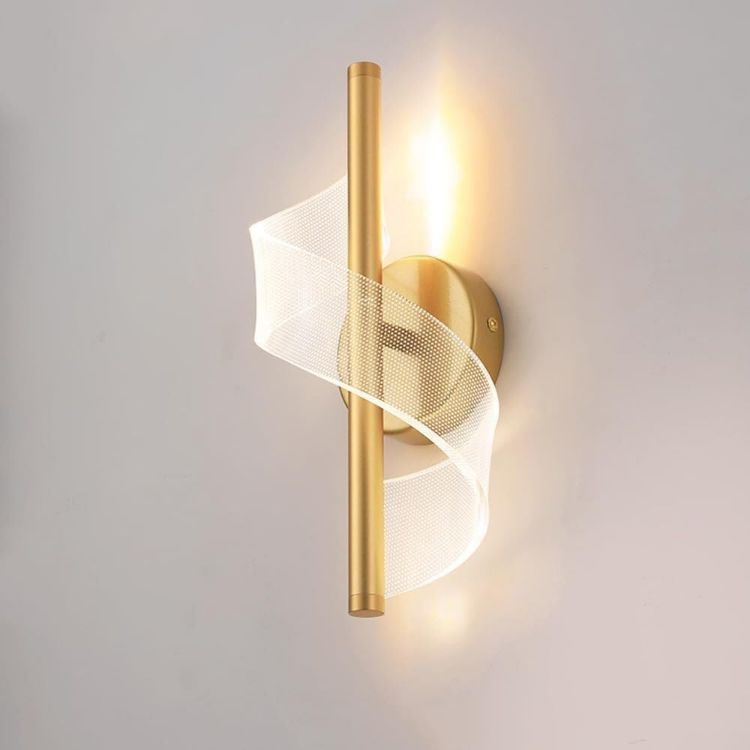 Picture of Modern LED Acrylic Wall Sconce, 12W Wall Light with 3 Color Modes for Living Room & Bedroom