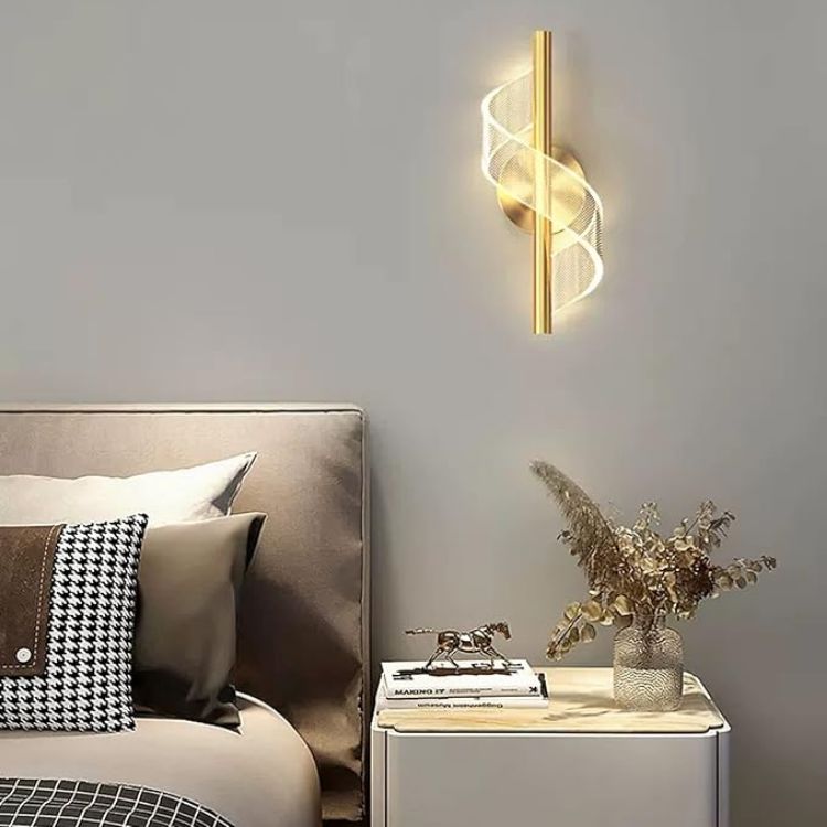 Picture of Modern LED Acrylic Wall Sconce, 12W Wall Light with 3 Color Modes for Living Room & Bedroom