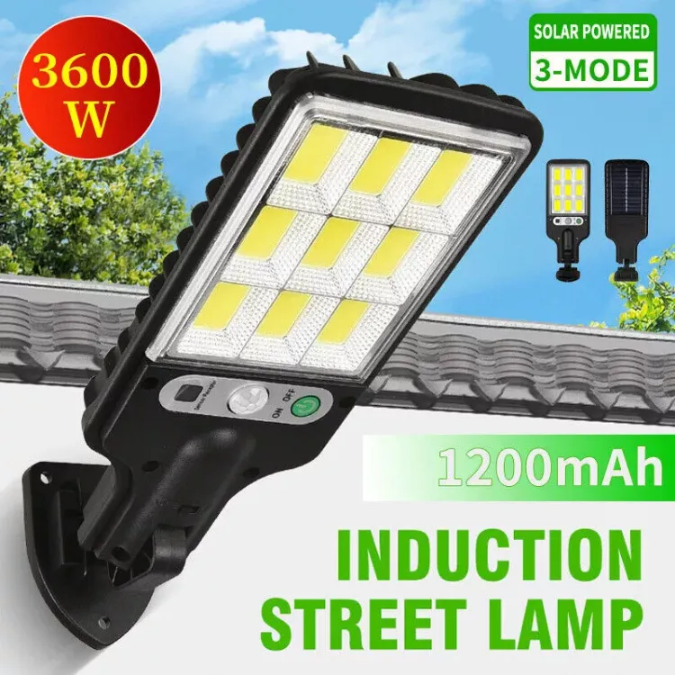 Picture of 6000W Outdoor Solar Wall Light – LED COB Motion Sensor Garden Security & Street Lamp