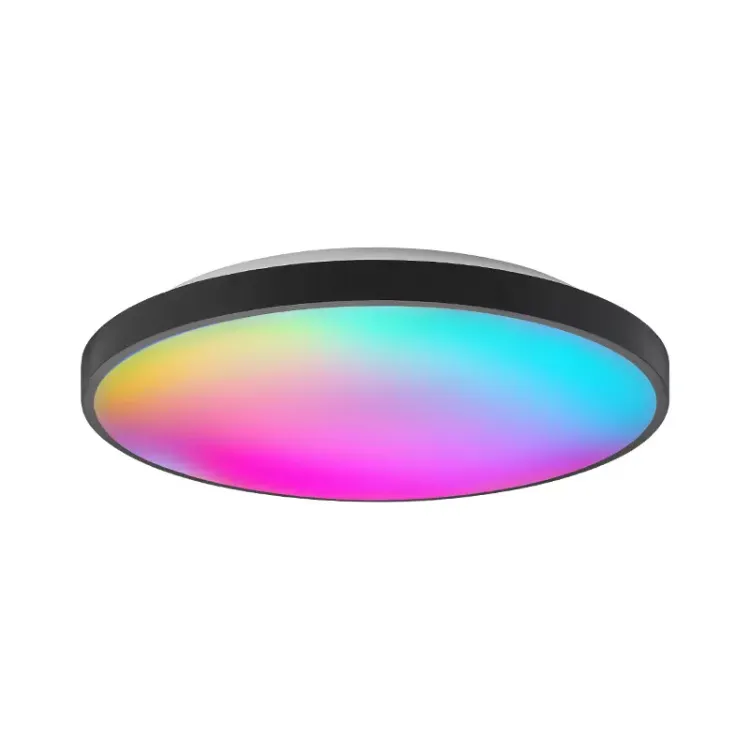 Picture of RGB LED Ceiling Light with Remote Control – Color-Changing Bathroom Lights, Dimmable Ceiling Fixture