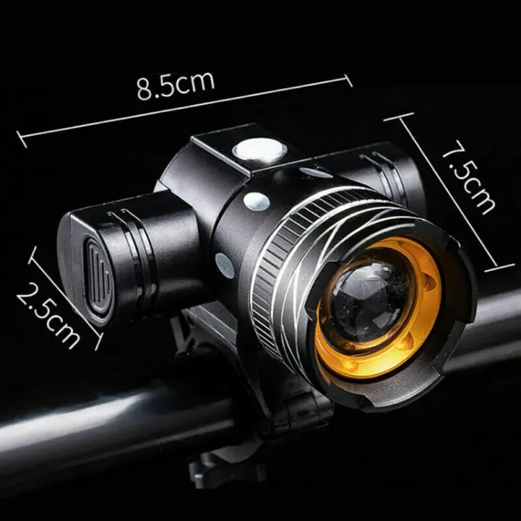 Picture of Rechargeable LED Mountain Bike Light Set, 50,000LM Front & Rear Bicycle Torch