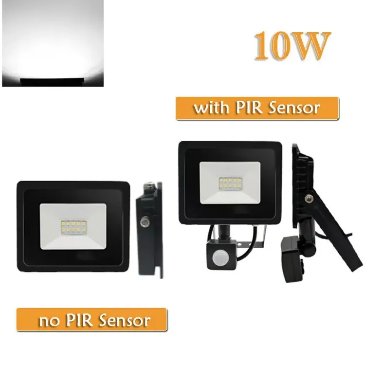 Picture of 10W Outdoor LED Floodlight with PIR Motion Sensor – Waterproof Security Light for Garden & Driveway