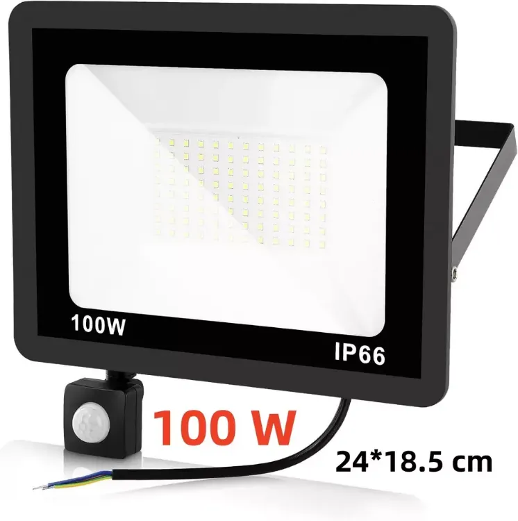 Picture of 100W LED Floodlight with Motion Sensor – IP66 Waterproof Outdoor Security Spotlight for Garden & Driveway