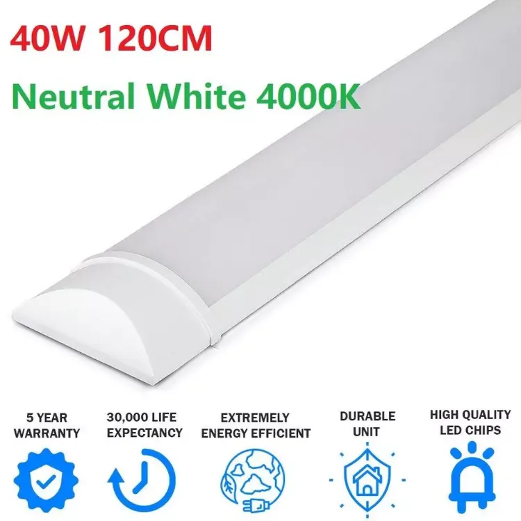 Picture of 1FT-5FT LED Batten Tube Lights – Ultra-Bright Ceiling Strip Light for Office, Garage & Workshop