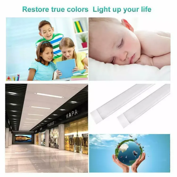 Picture of Slim LED Batten Strip Lights – 3ft, 6500K Cool White, Ideal for Garage, Office, Shed & Shop Lighting