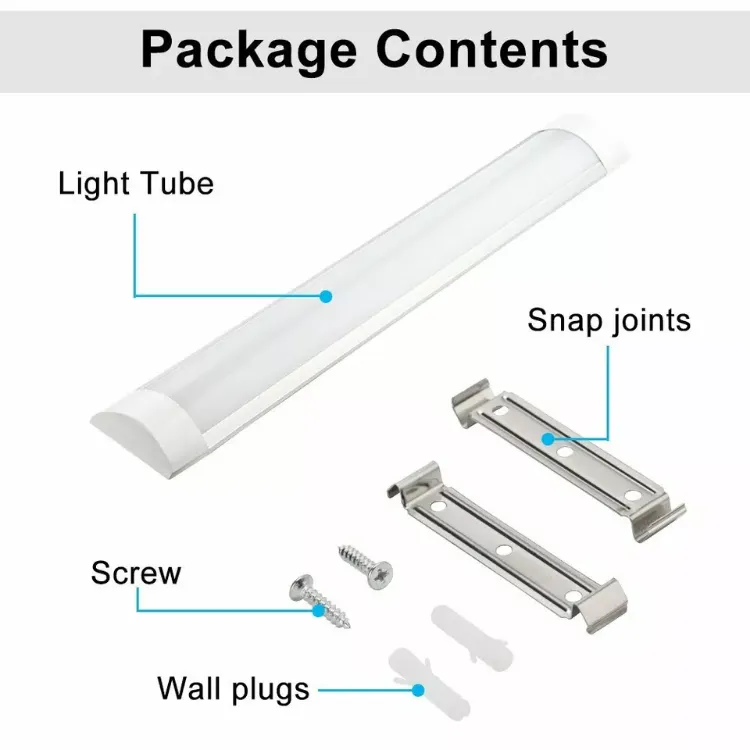 Picture of Slim LED Batten Strip Lights – 3ft, 6500K Cool White, Ideal for Garage, Office, Shed & Shop Lighting