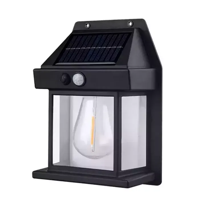 Picture of LED Solar-Powered Motion Sensor Tungsten Wall Light – Outdoor Garden Security Lamp