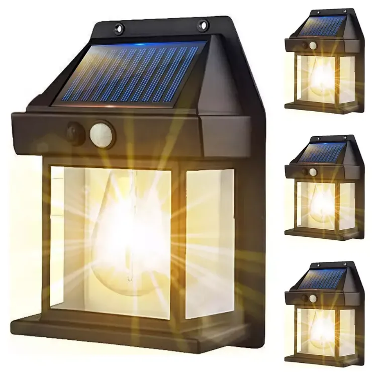 Picture of LED Solar-Powered Motion Sensor Tungsten Wall Light – Outdoor Garden Security Lamp