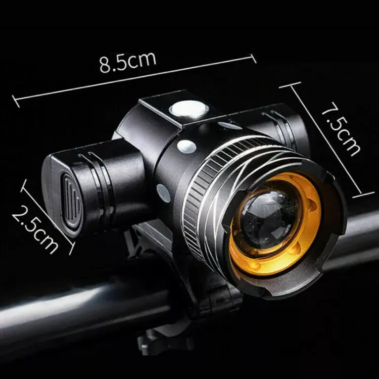 Picture of USB Rechargeable LED Bike Light Set , Front & Rear Bicycle Headlight 