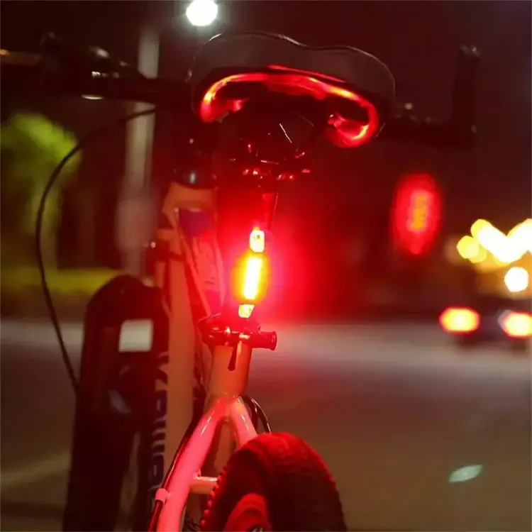 Picture of USB Rechargeable LED Bike Light Set , Front & Rear Bicycle Headlight 