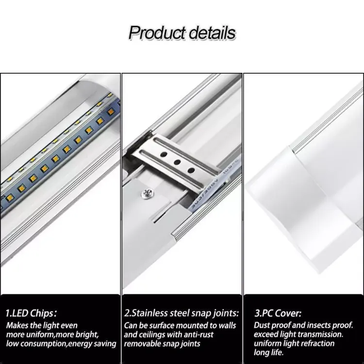 Picture of 5FT LED Batten Strip Tube Light – 6500K Cool White Ceiling Lamp for Office & Garage