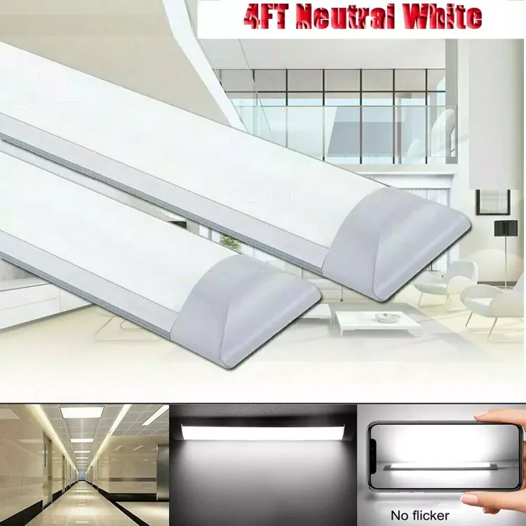 Picture of 4FT LED Batten Tube Lights Ultra-Bright Daylight Ceiling Fixtures for Office, Shop & Garage