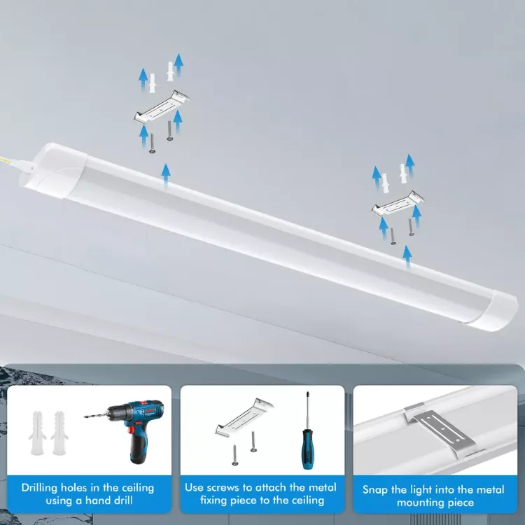 Picture of 6FT LED Batten Tube Light – 6500K Cool White Ceiling Lamp for Office, Garage & Workshop