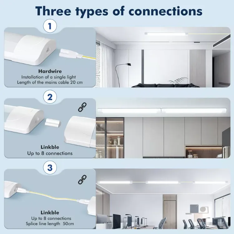 Picture of 6FT LED Batten Tube Light – 6500K Cool White Ceiling Lamp for Office, Garage & Workshop