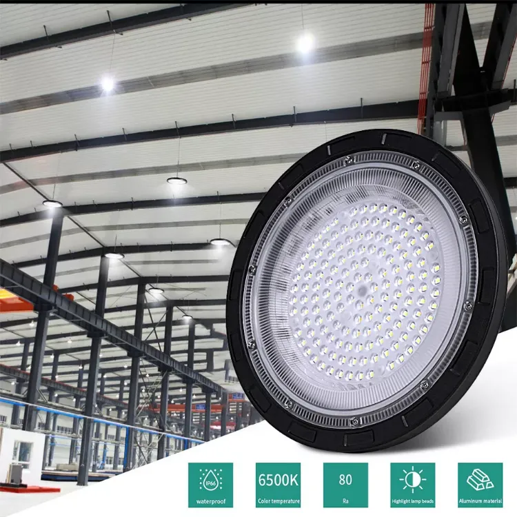 Picture of 6X 500W UFO LED High Bay Lights – Industrial Factory & Warehouse Lighting, IP65 Waterproof