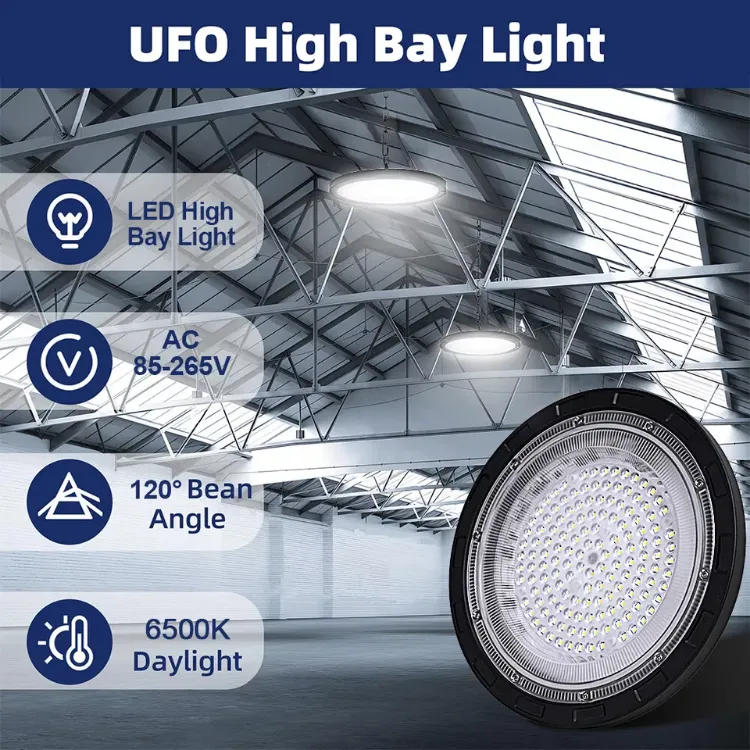 Picture of 6X 500W UFO LED High Bay Lights – Industrial Factory & Warehouse Lighting, IP65 Waterproof