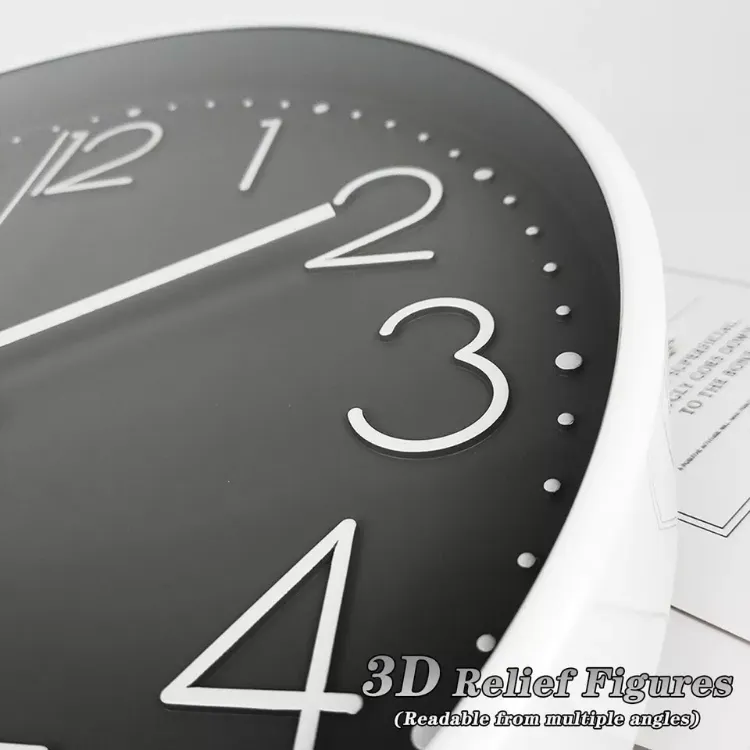 Picture of Modern Round Silent Wall Clock – Non-Ticking Minimalist Design for Study, Bedroom & Living Room