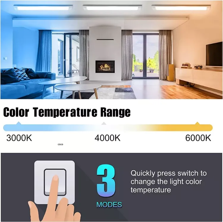 Picture of Slim LED Batten Light 6500K Daylight Strip Light for Living Room, Kitchen & Office