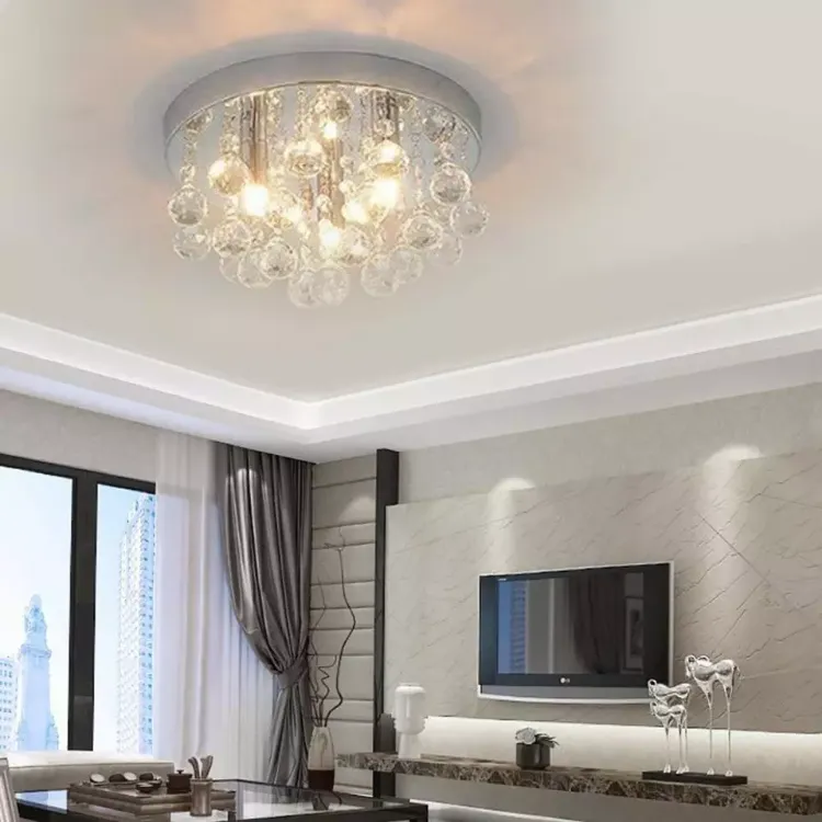 Picture of Modern LED Crystal Chandelier, Elegant Ceiling Light for Living Room & Bedroom