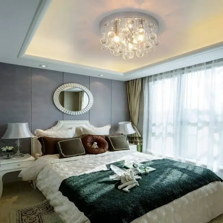 Picture of Modern LED Crystal Chandelier, Elegant Ceiling Light for Living Room & Bedroom