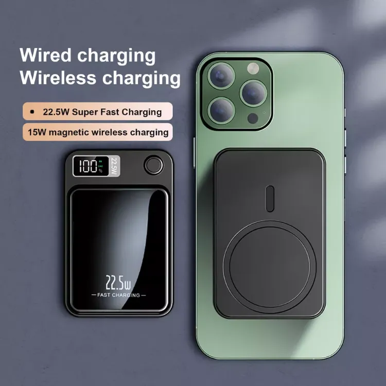 Picture of Magnetic Wireless Power Bank 50000mAh, 22.5W PD Fast Charging Battery Pack for iPhone 12/13/14/15