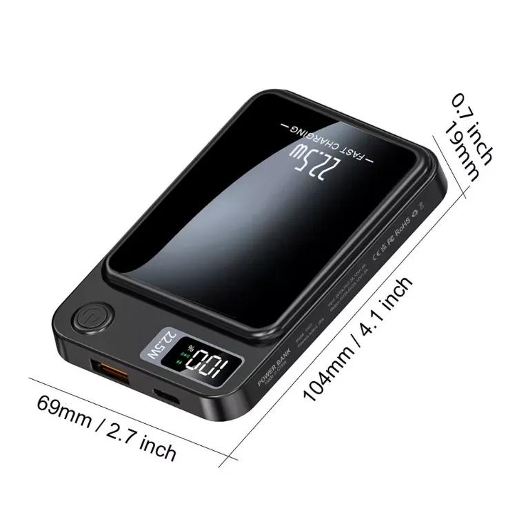 Picture of Magnetic Wireless Power Bank 50000mAh, 22.5W PD Fast Charging Battery Pack for iPhone 12/13/14/15