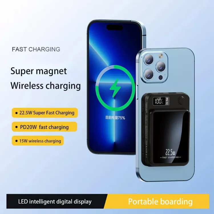 Picture of Magnetic Wireless Power Bank 50000mAh, 22.5W PD Fast Charging Battery Pack for iPhone 12/13/14/15